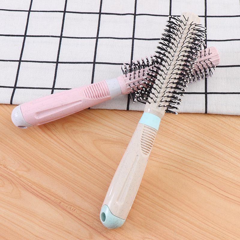 Factory direct supply of new simple style curling combs with wheat straw and anti-tangling hairdressing combs wholesale pic 26