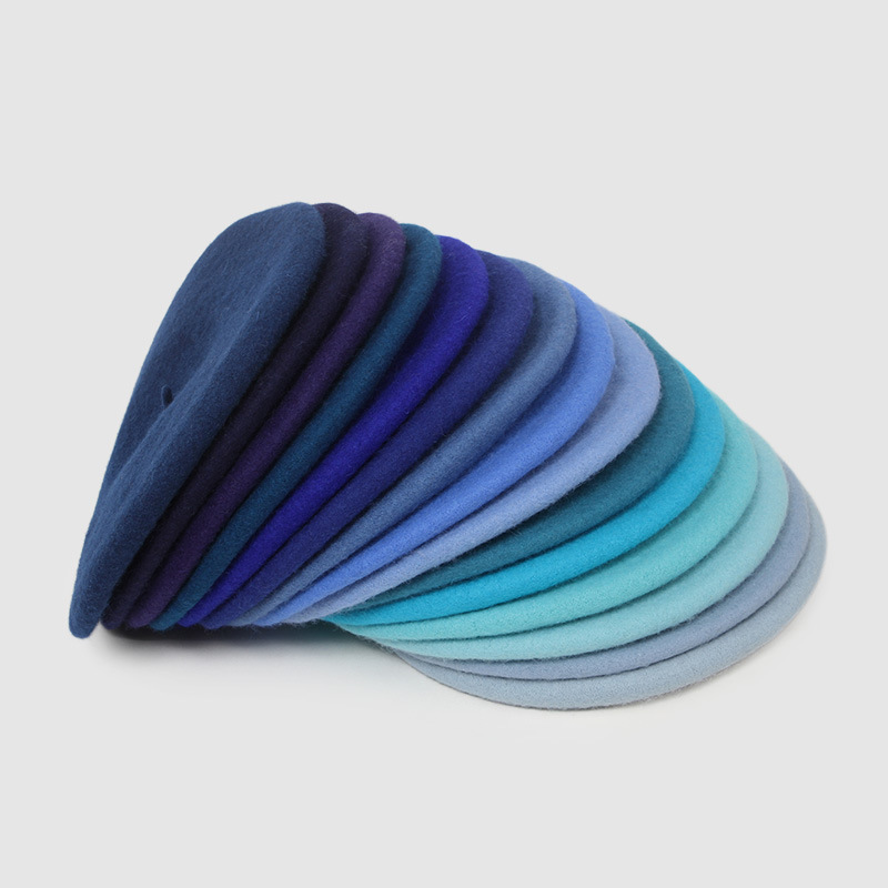 外贸现货成人秋冬天羊毛beret针织贝雷帽画家帽毛呢蓓蕾帽女帽子详情4