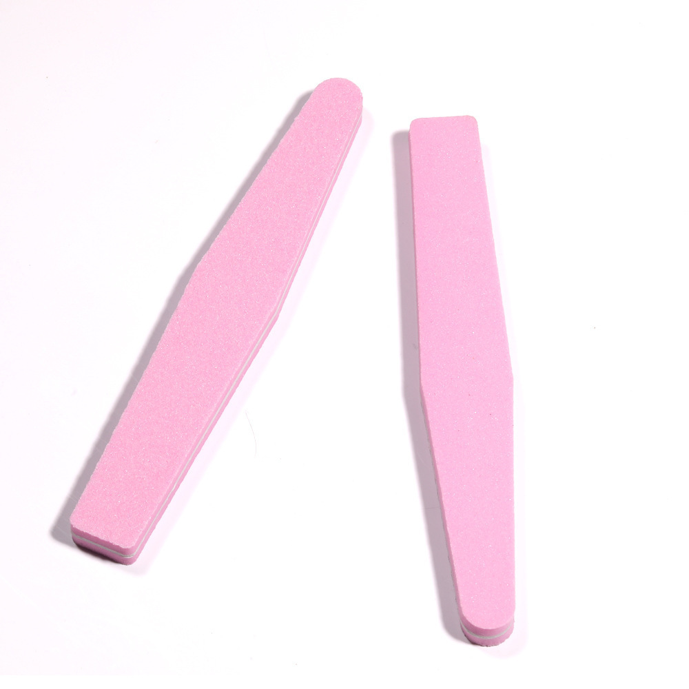 Double-sided nail polish grinding and polishing strips, thick filing strips, nail shaping diamond-shaped sponges, nail rubbing tool accessories factory wholesale pic 1