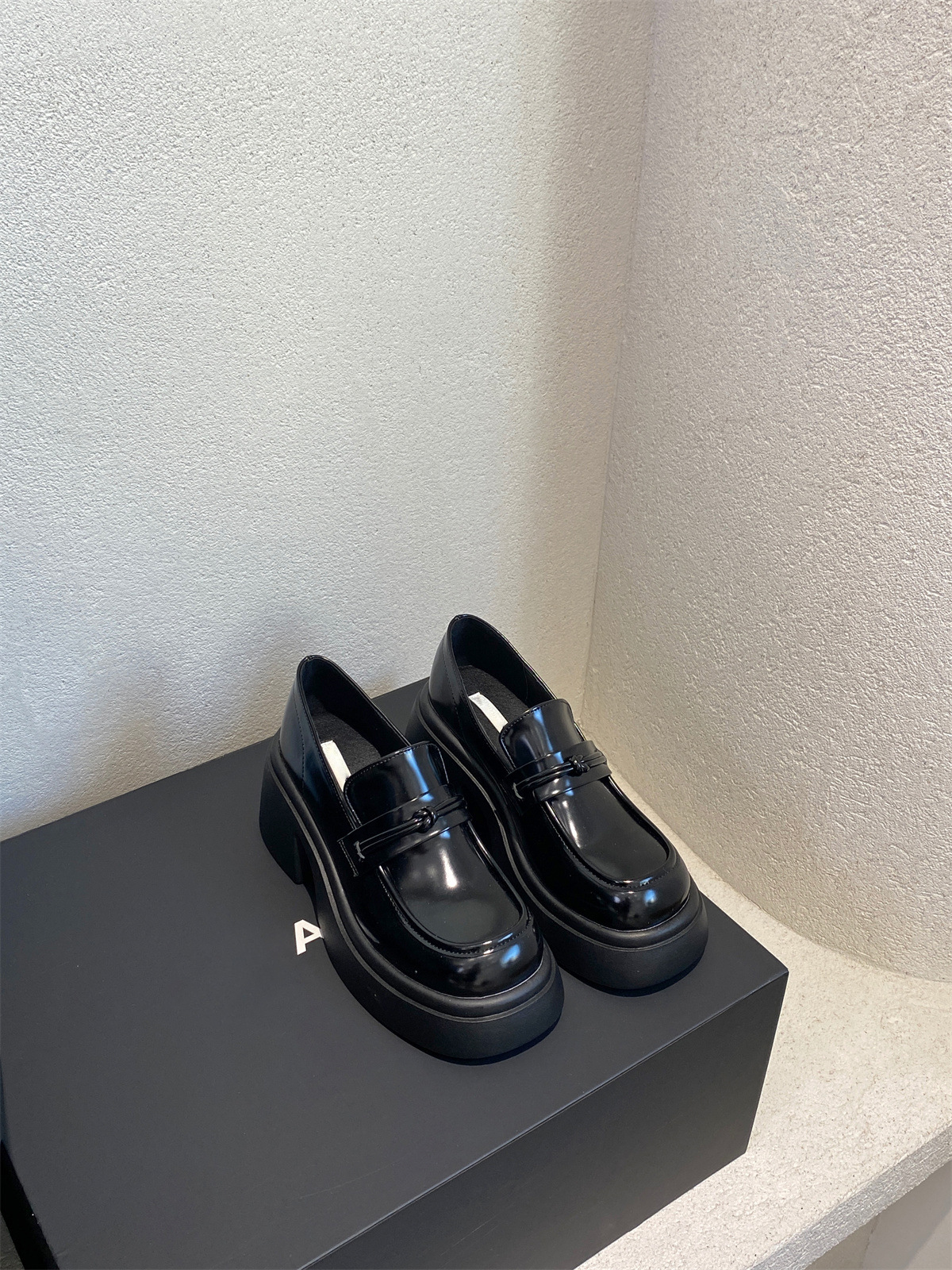 厚底松糕小皮鞋2023新款秋季单鞋女日系JK粗跟乐福鞋详情14