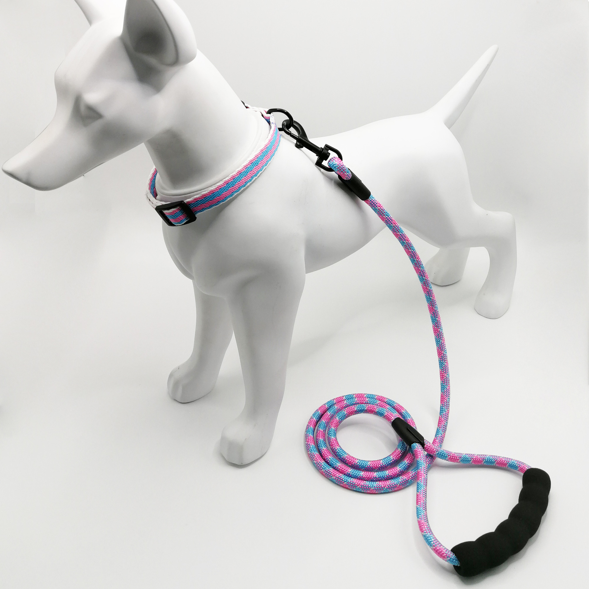 宠物狗狗牵引绳可调节胸背带项圈防爆冲狗绳批发小型犬中型犬狗链详情9