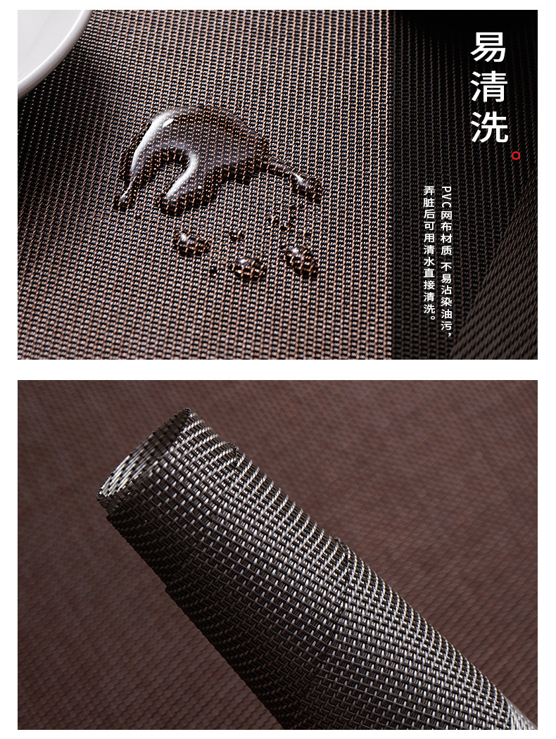 Factory direct sales of table MATS, European-style solid color hotel restaurant heat insulation MATS, anti-slip and dust-proof table MATS, table flag printed logo pic 8