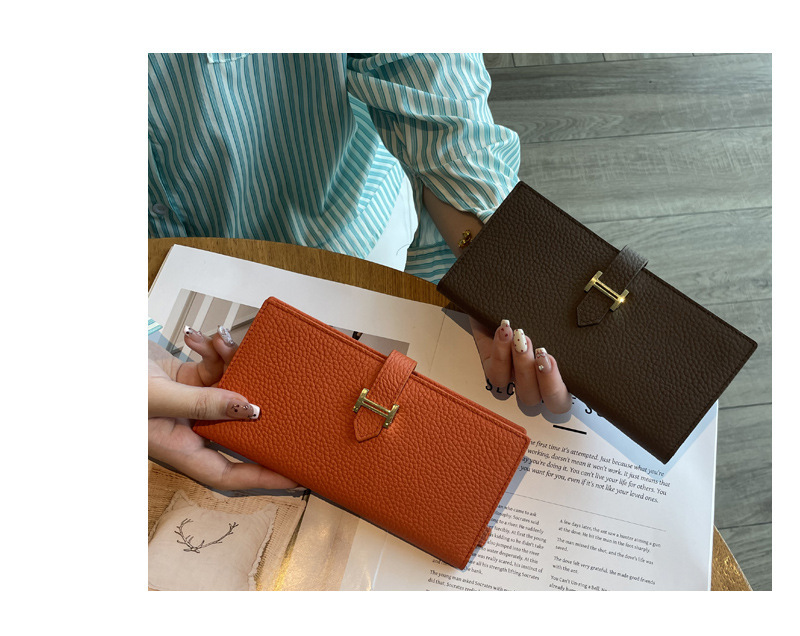长款真皮女士钱包2024新款纯色大容量多功能折叠高档牛皮手机钱夹详情23