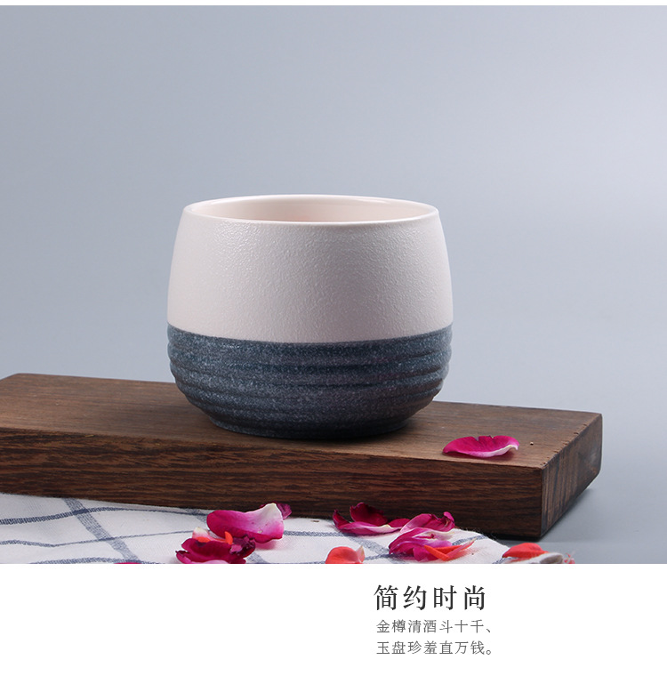 Factory direct sales and wholesale of snowflake glaze Japanese-style creative ceramic wine kettles, wine warming sets and wine warming kettle series pic 4