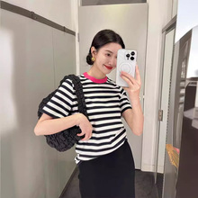 2024新款春秋半高领五分袖羊毛打底衫女中袖修身毛衣女西装伴侣内详情11