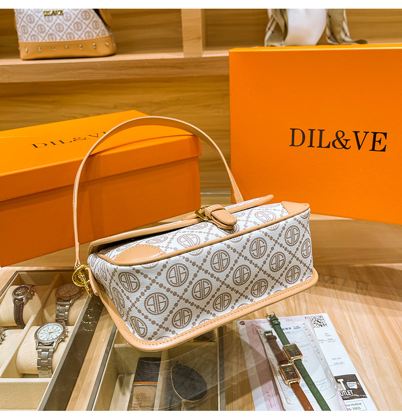 DIL&VE mujer 2022 nueva moda moda versátil bolsa pequeña mujer commuter bolsa de hombro único bolsa de textura premium pic 13