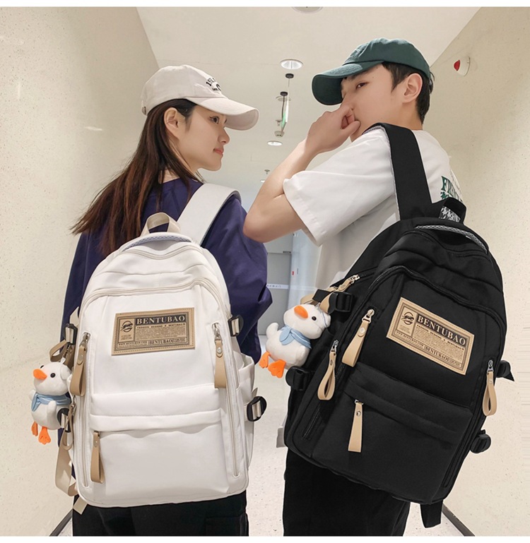 2023 fashionable student backpack, Japanese style Instagram simple Korean version backpack for junior high school, senior high school and college students pic 28
