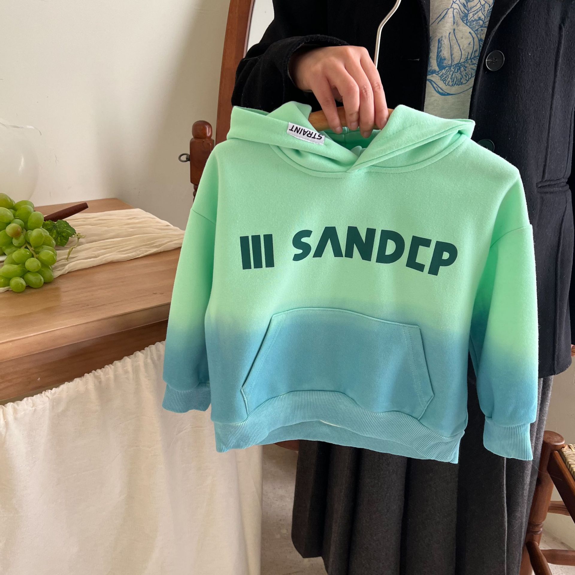 童装2024秋季新款儿童秋款吊染卫衣衫韩版百搭男童连帽卫衣详情13