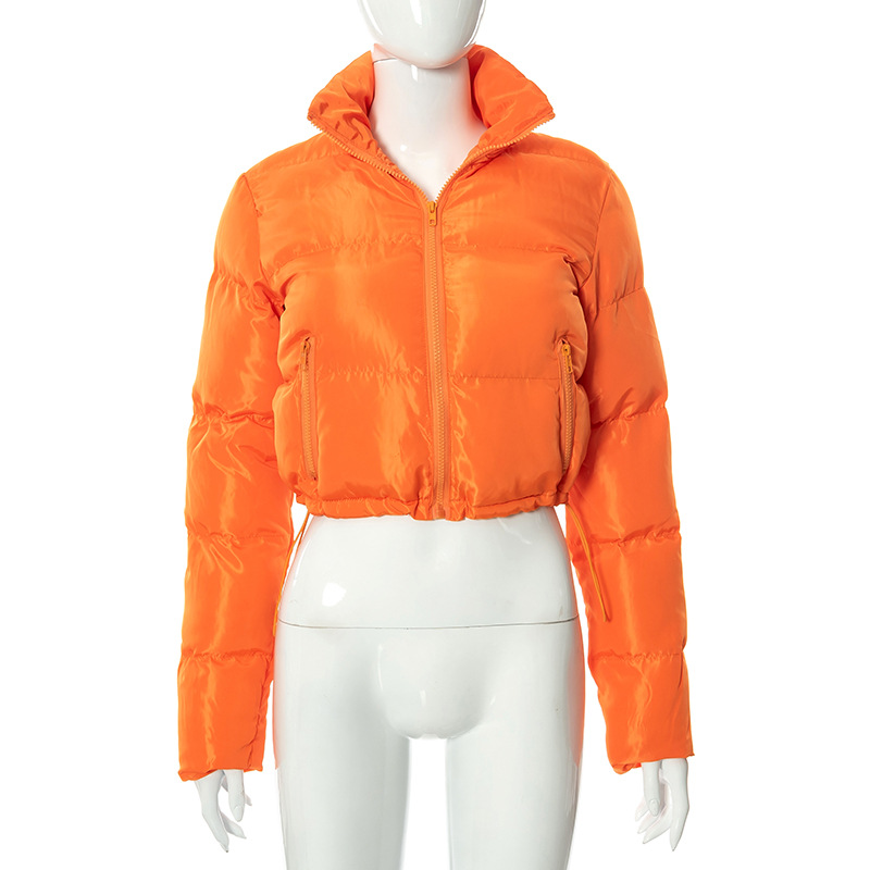 A20504T europa y américa 2021 otoño invierno moda nuevo estilo manga larga cardigan cuello alto caliente pan abajo chaqueta mujeres pic 14