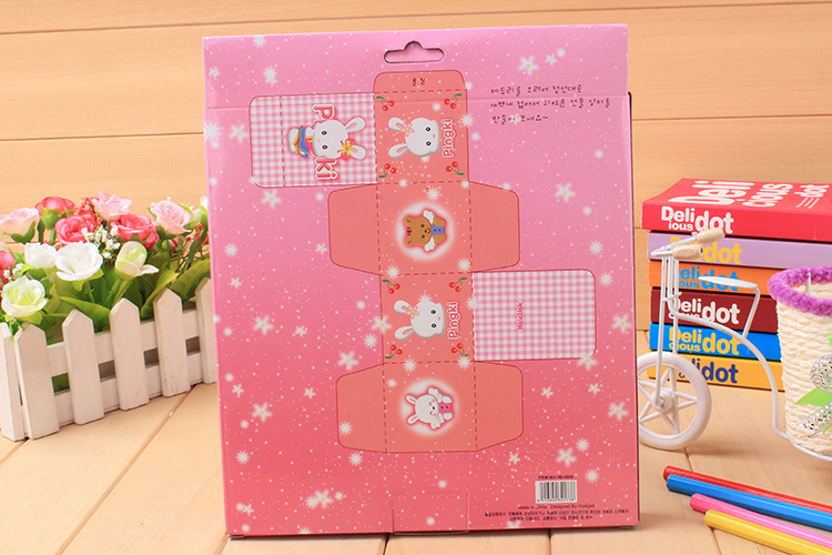 Special offer Cartoon Rabbit Pink and Blue 9-piece stationery set TZ2009 Student stationery set wholesale Taobao supply pic 5