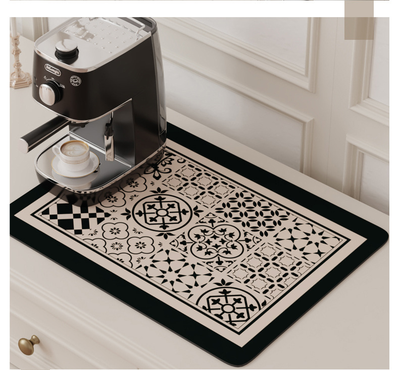 厨房台面沥水垫子洗手台咖啡机碗盘干燥垫吧台吸水杯垫免洗隔热垫详情9