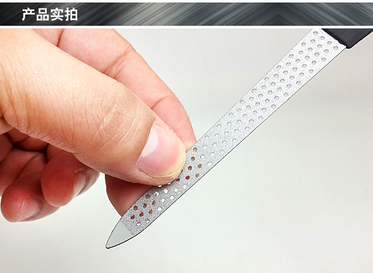 Manganese steel sand-plated and chrome-plated nail polish, metal nail file, not easy to bend, sharp and durable shanilak pic 7