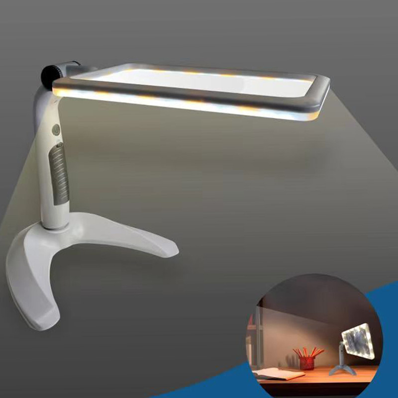 New desktop handheld 48-light three-level adjustable white warm light USB plug-in reading magnifying glass for the elderly to read newspapers pic 3