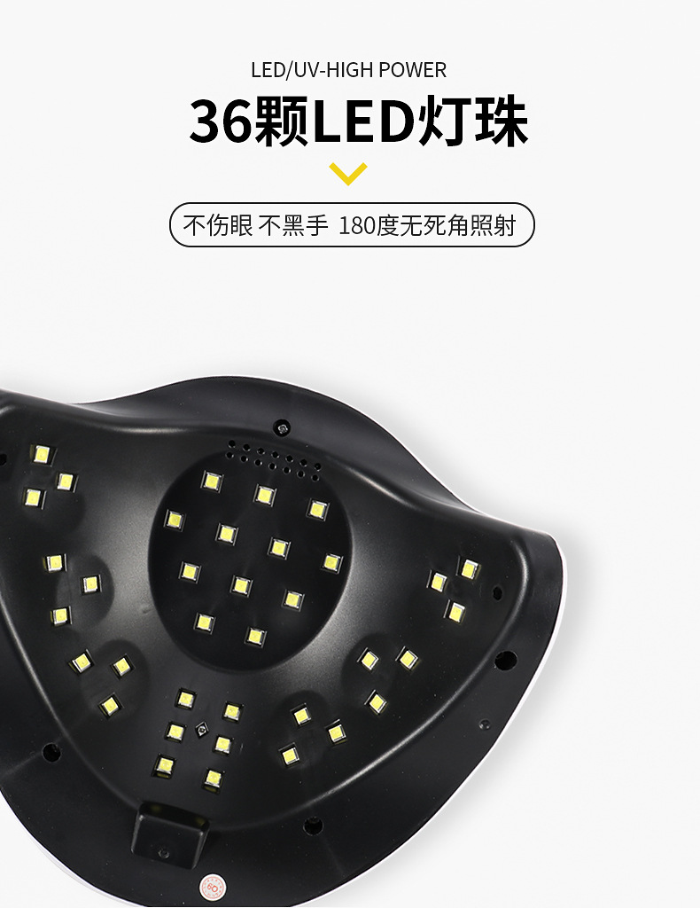 V8 Nail Art Lamp 168W high-power nail dryer with handle, digital display adjustable intelligent nail art light therapy lamp pic 10