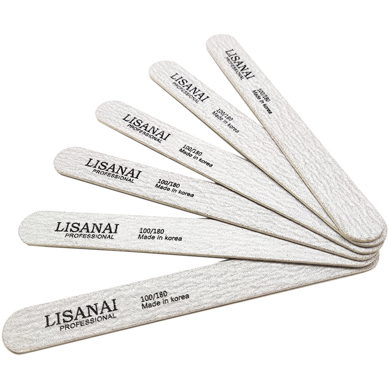 Short, straight wood veneer file, sandpaper, nail shaping, dust and sand, professional manicure 12.7, nail grinding and sanding shanilak pic 5