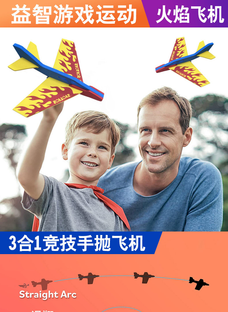 EVA飞机模型3D立体手工拼装飞机模型儿童创意diy拼装益智玩具批发详情17