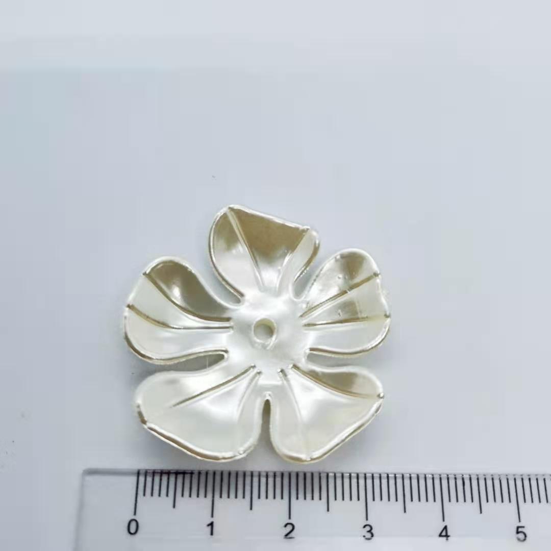 diy pearl flower plastic Korean-style three-dimensional petal hair accessory, hand accessory, corsage, wedding bride accessory, ins pic 4