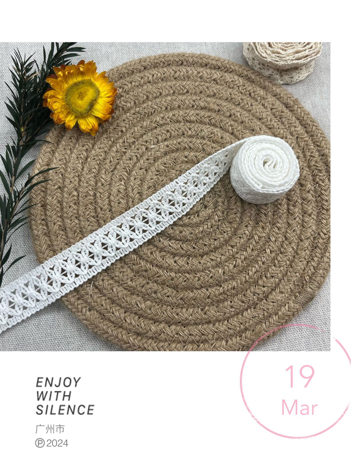 Wholesale of lace cotton thread, Pingyang lace woven clothing accessories, cotton thread, lace accessories, clothing lace pic 18