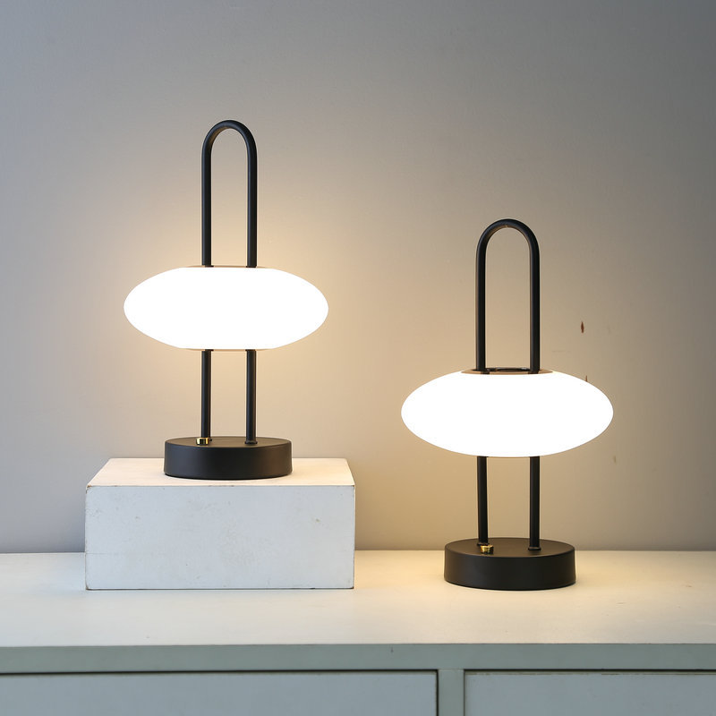 20332 Nordic minimalist modern creative living room, bedroom, bedside, study, studio, model room, metal homestay decorative table lamp pic 130