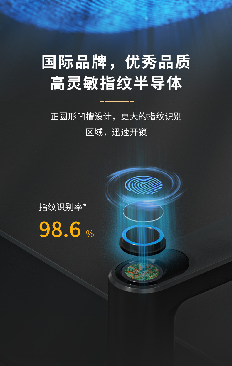 Tongtong Lock APP Cross-border Bluetooth wifi Smart electronic fingerprint smart door lock pic 5