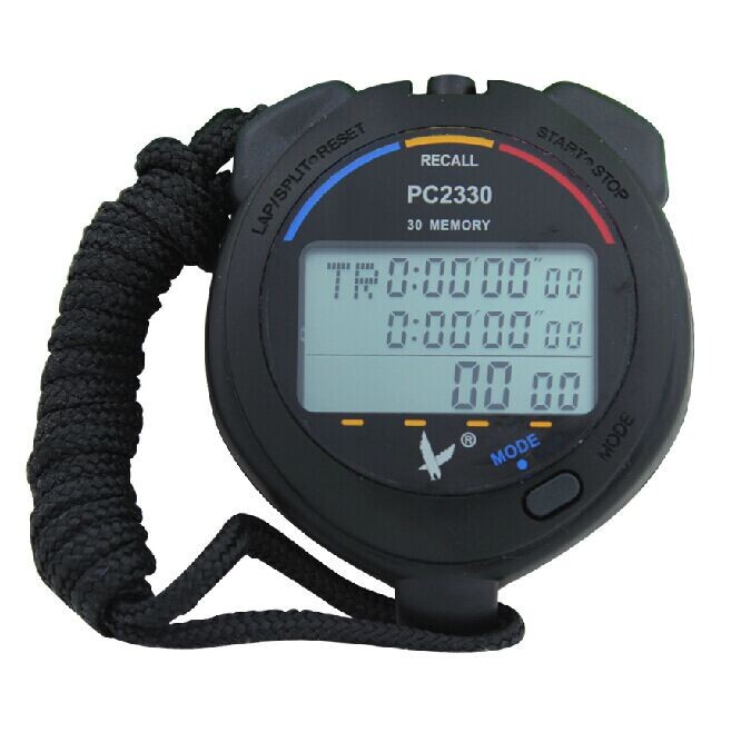 Genuine Tianfu PC-2330 three-row 30-track stopwatch countdown electronic stopwatch timer multi-functional watch pic 6