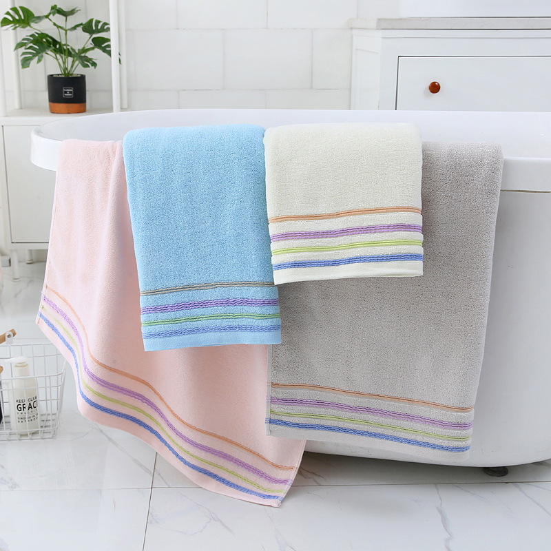 100% algodón 32 hilos toalla de baño grande 70*140cm para el hogar uso diario regalo absorbente toalla de baño puede bordar logotipo fábrica al por mayor pic 9