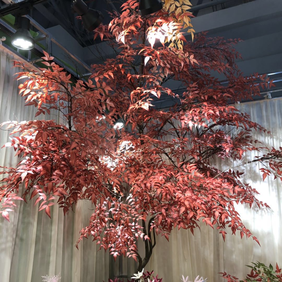 Simulated Nandina bamboo leaves and branches, wedding props, simulated leaves, artificial leaves, simulated branches, garden branches, simulated leaves pic 12