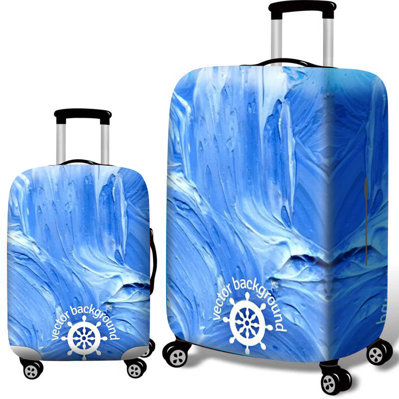Factory direct sales of thickened and wear-resistant suitcase covers, strong printed elastic and wear-resistant luggage covers, one-piece consignment pic 10
