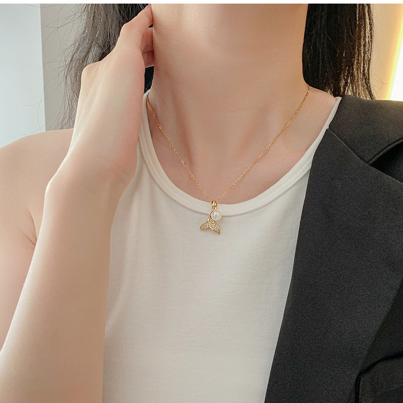 日韩简约流行ins风钛钢项链女小众精致网红锆石锁骨链高级感饰品详情42