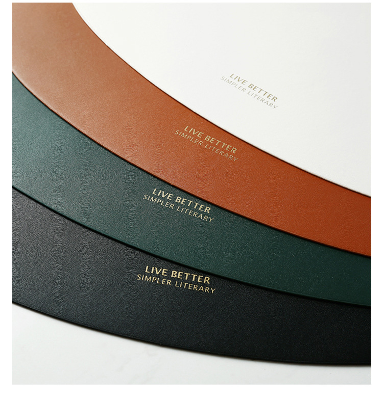 European-style leather placemats, InS-style waterproof, oil-proof and heat-insulating table MATS, triangular steak pu placemats, bowl and cup MATS pic 8