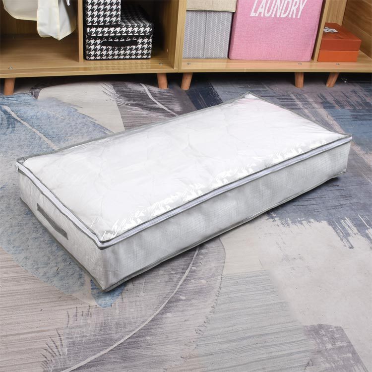 Under the bed, clothes storage bags, quilts, cotton quilts, fabric storage bags, clothes and underwear dust-proof PVC non-woven fabric storage bags pic 2