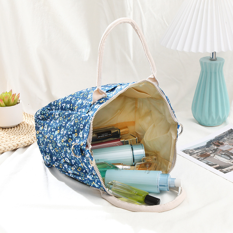 防水牛津布印花女手提包上班妈咪便当包多功能便携式购物手拎女包详情10