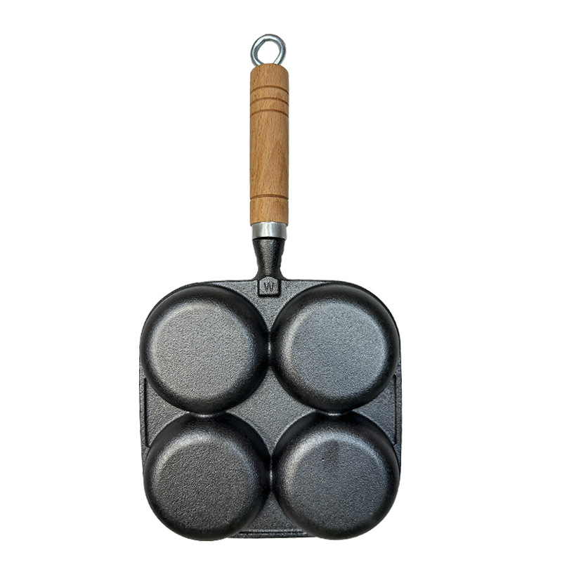 love cooking Supor Egg Frying Pan Cast Iron Uncoated Multi-functional Breakfast Pan Mini Pan Steak Frying Pan Home Egg Burger Deep Fryer pic 2