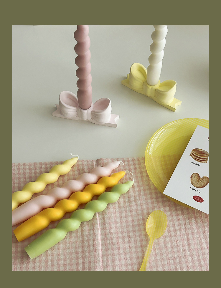 Twisted spiral rod wax, a niche atmosphere fragrance gift candle, handcrafted long rod shape cross-border aromatherapy candle pic 15