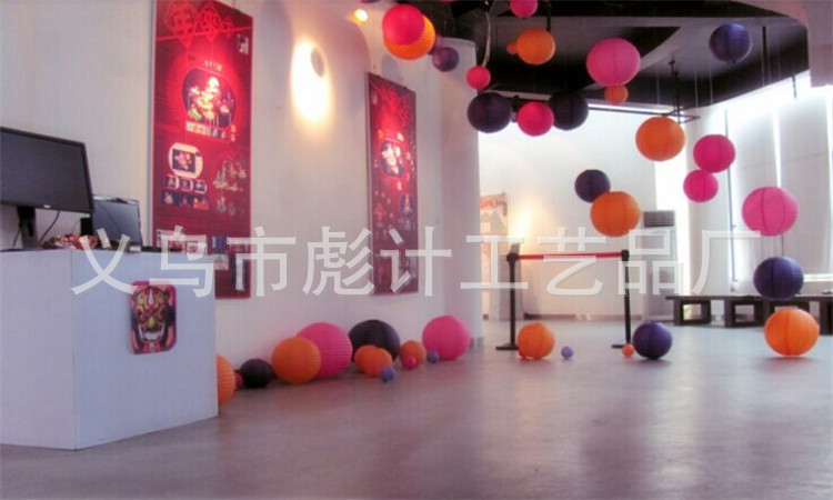 Wholesale white paper lanterns for the Mid-Autumn and Spring Festival, folding, handcrafted round paper lanterns, wedding and festive decorations pic 78