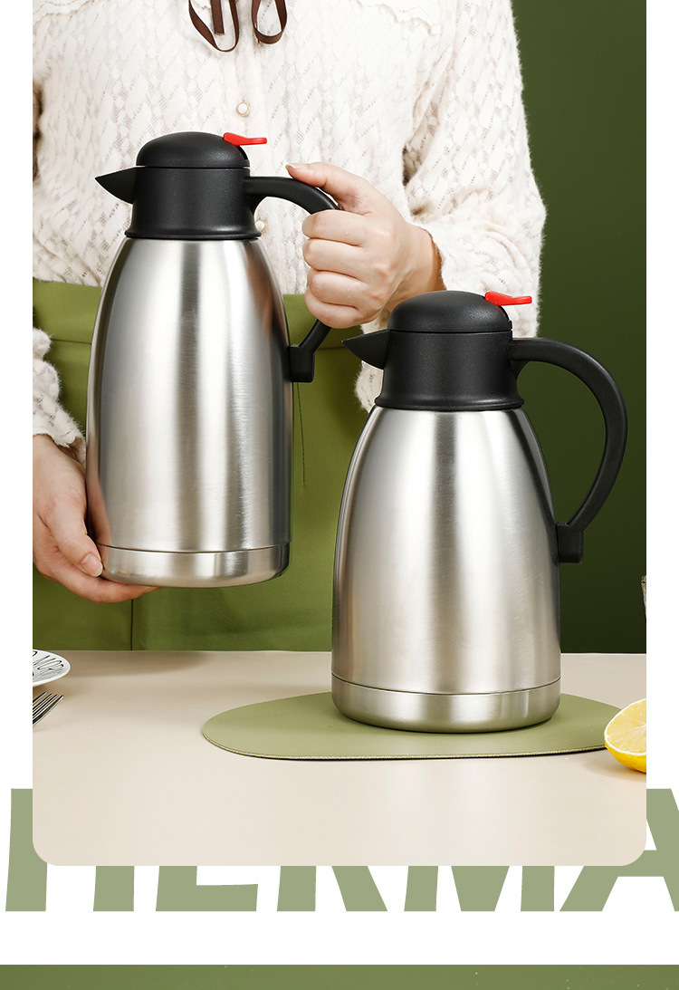 厂家批发鹰嘴家用开水壶不锈钢保温壶大容量双层真空保温瓶热水瓶详情10