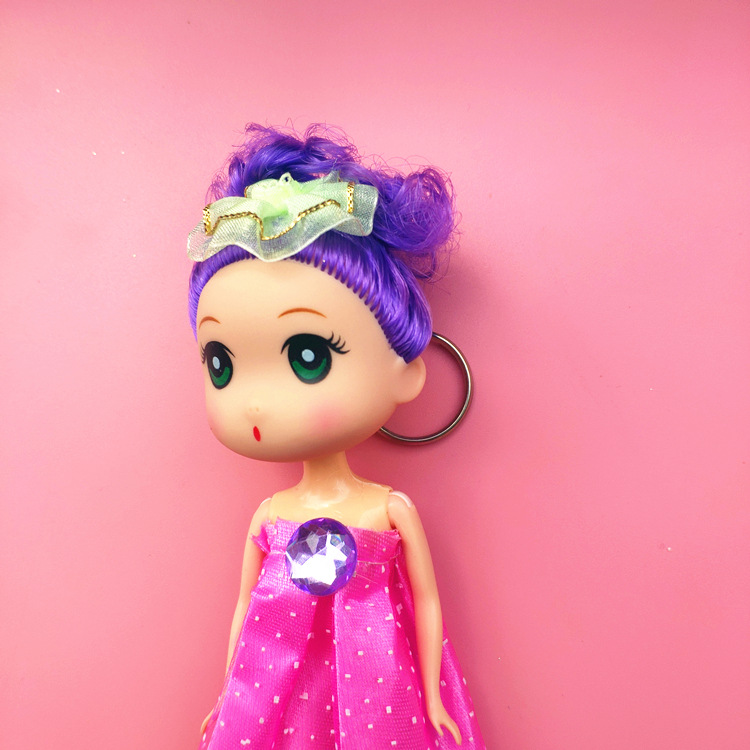 新款韩版DIY芭比娃娃16cm迷糊娃娃公仔挂件女孩玩具1元钥匙扣详情13