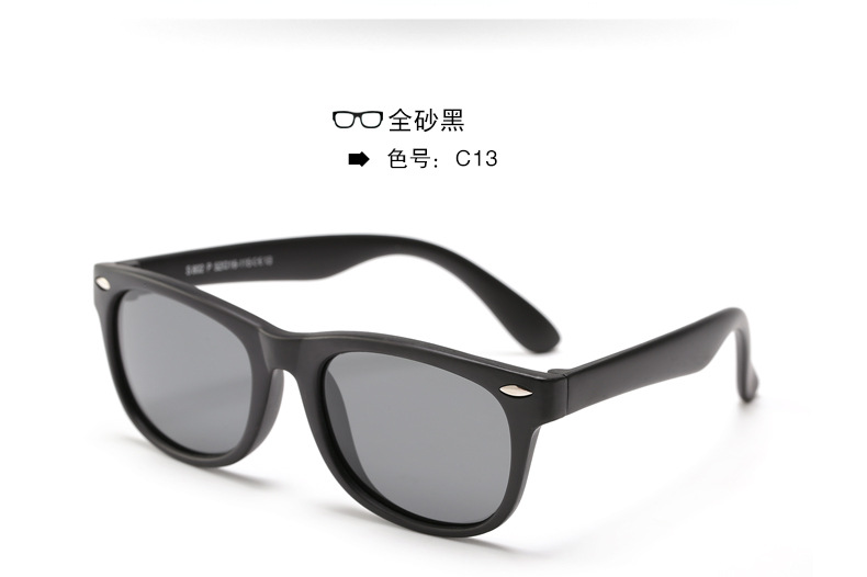 Nuevos niños gafas de sol polarizadas moda niños niñas personalidad cartoon rice booking baby shores wholesale pic 33