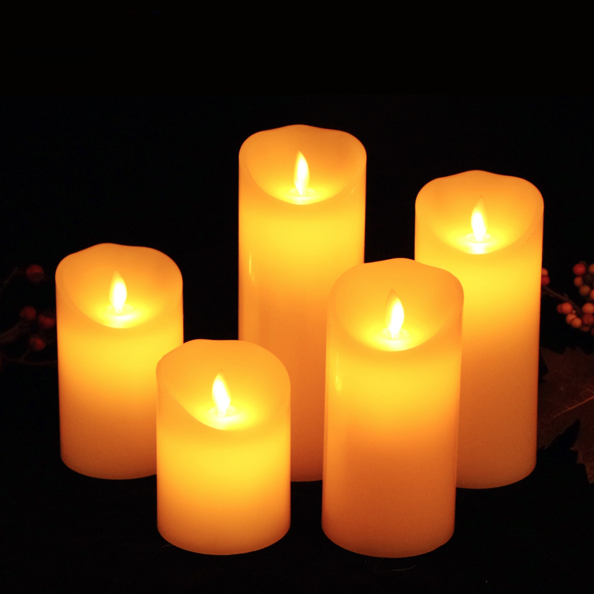 Glossy simulation swinging candle candlestick, sacrificial offerings to deities, offering lamps, Buddhist supplies, murder mystery game props, led candle lamps pic 1
