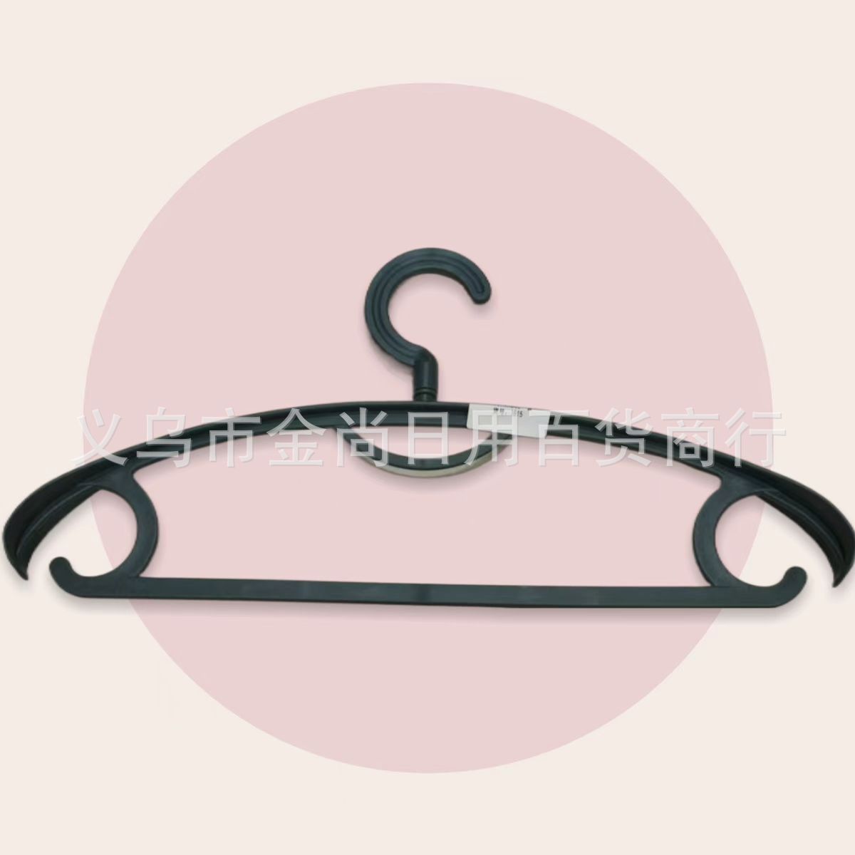Free shipping: 5 large plastic anti-slip hangers per pack, adult household, thickened dry and wet dual-purpose hangers with seamless straps pic 2