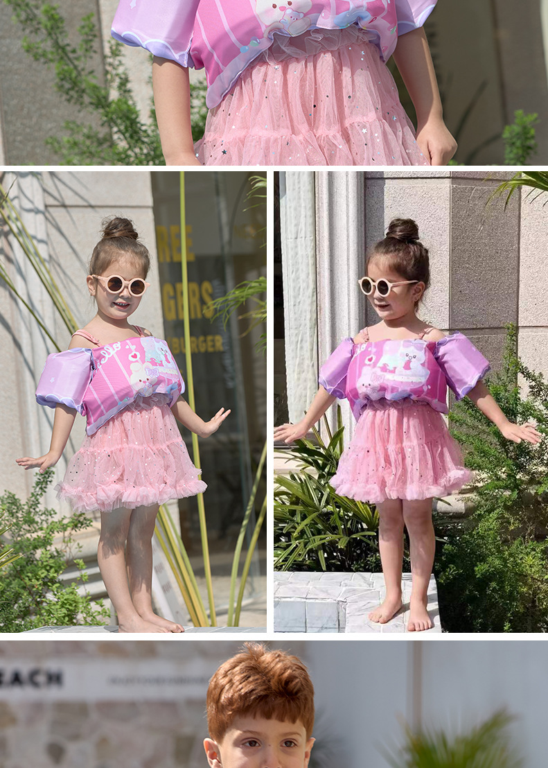 24 New styles of baby buoyancy vests, cartoon printed non-inflatable buoyancy jackets, dinosaur robot swimming life jackets pic 10