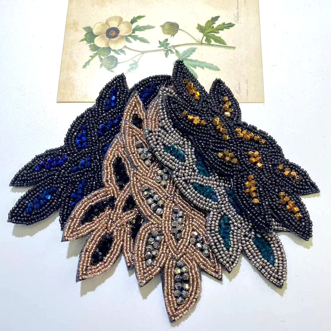 欧美热销款发箍配件气质复古发饰配件手工串珠水晶配饰厂家直销批详情2