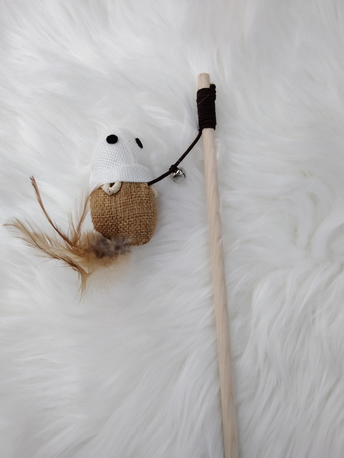Fun interactive pet toys to relieve boredom: cat teaser, feather mouse, bell cat teaser, pet cat teaser pic 2