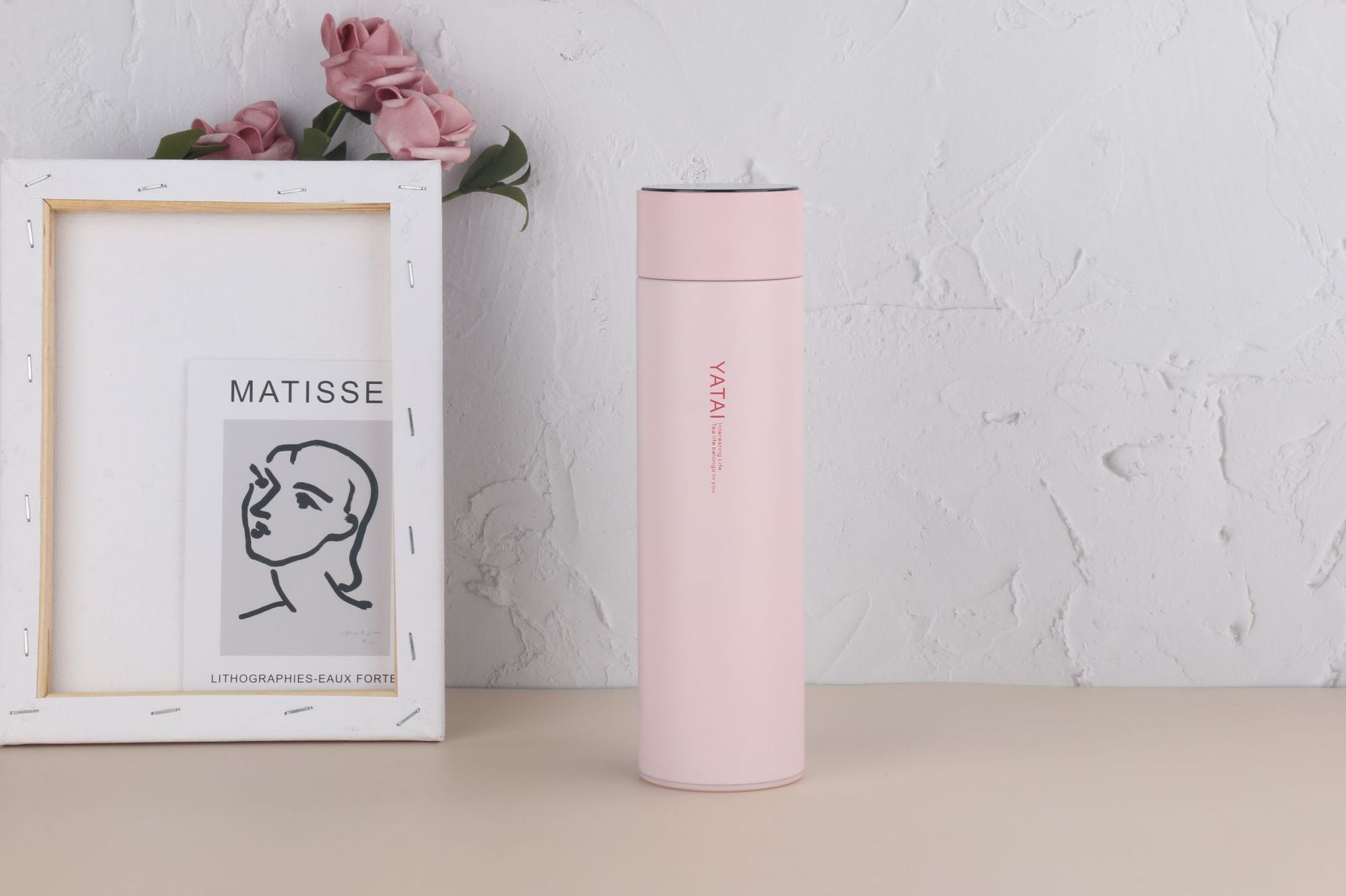 High-quality smart insulated cup, vacuum 304 stainless steel, temperature display, creative gift cup with logo engraving pic 1