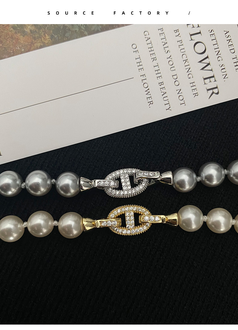Estilo francés nueva moda retro temperamento sentido zhengyuan shijia perla pulsera nicho de alto nivel sentido ligero de lujo una gama de accesorios pic 8