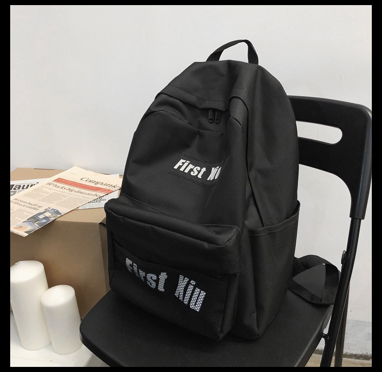 双肩包女2020新款大学生ins风书包韩版原宿ulzzang潮牌百搭背包男详情34