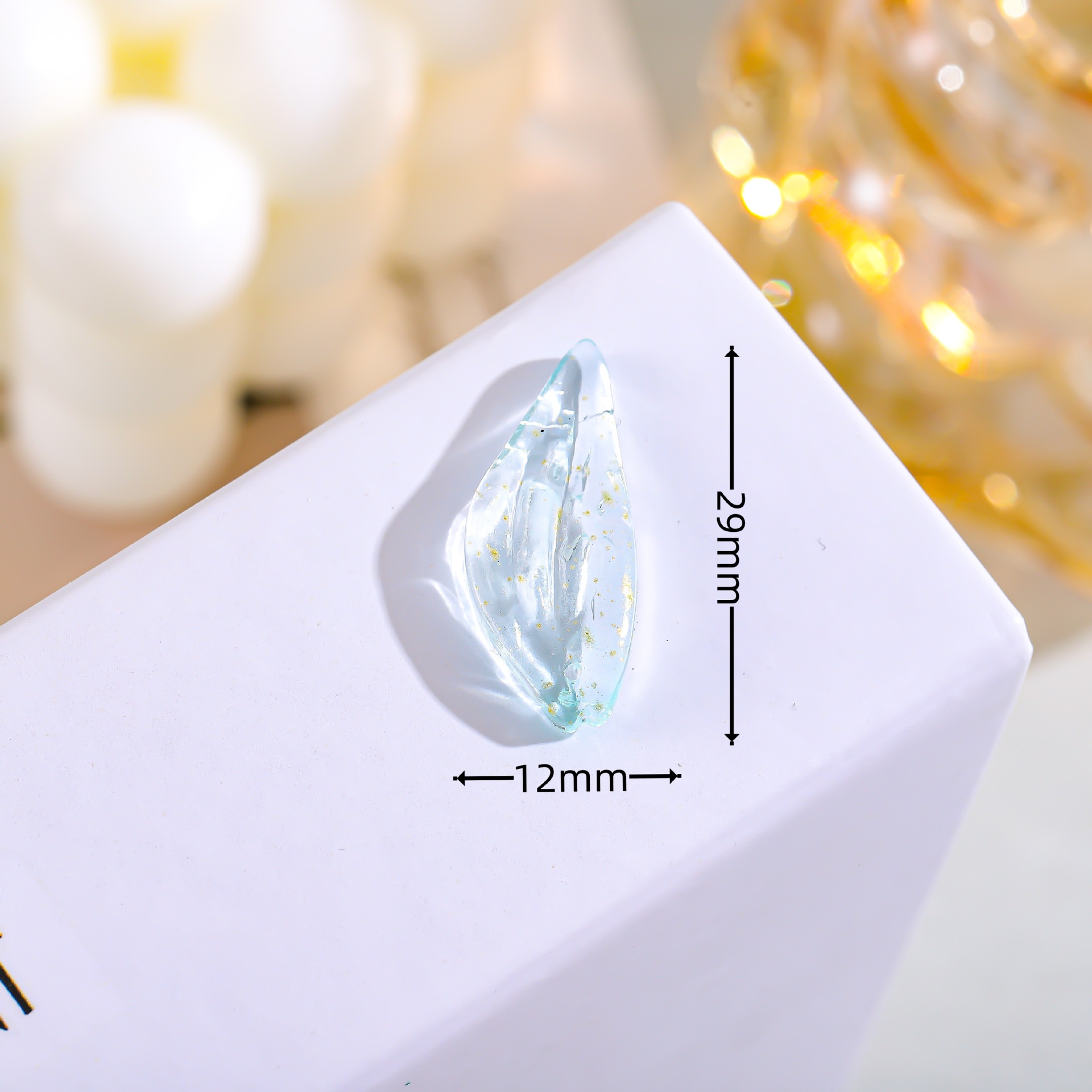 跨境镀底彩色花朵单孔串珠DIY饰品配件手链玻璃散珠耳环项链制料详情9