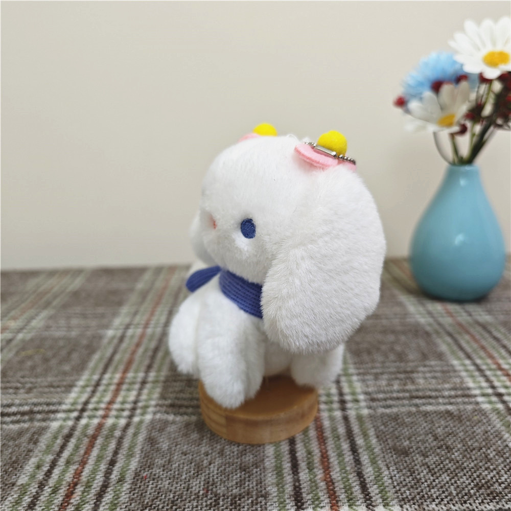 Douyin cute puppy, dog pendant, figurine, tilting head dog, bag, hanging decoration, keychain, plush toy, doll pic 4