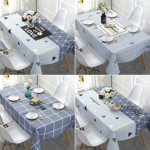 桌布防水防烫茶几垫北欧长方形印花餐桌布台布ins风盖布详情13