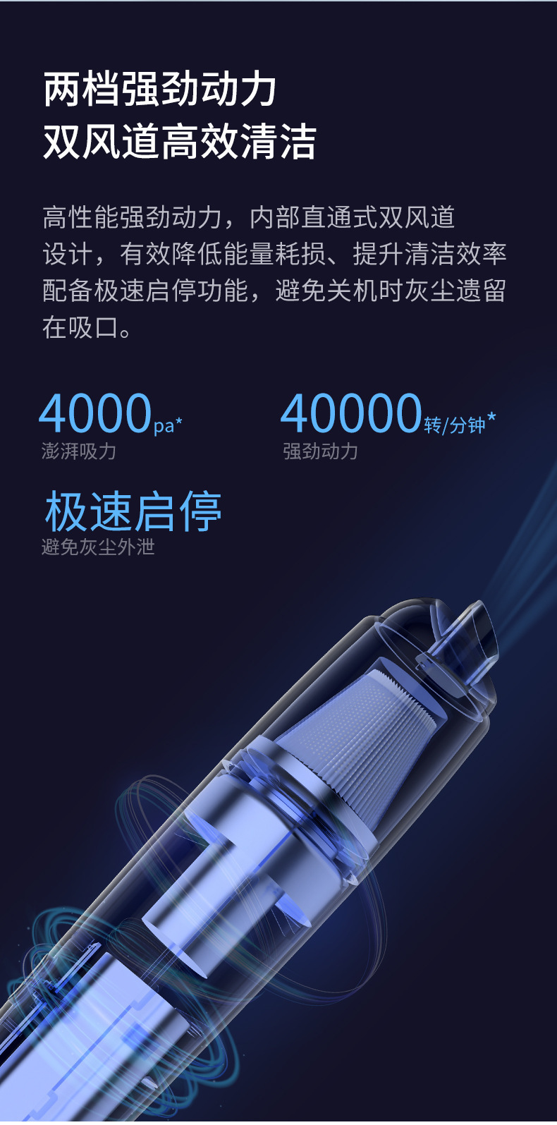 46 JP25-SY01-Q8迷你小型便携式车载吸尘器车家两用大功率无线充电手持强力吸尘器车载吸尘器详情5